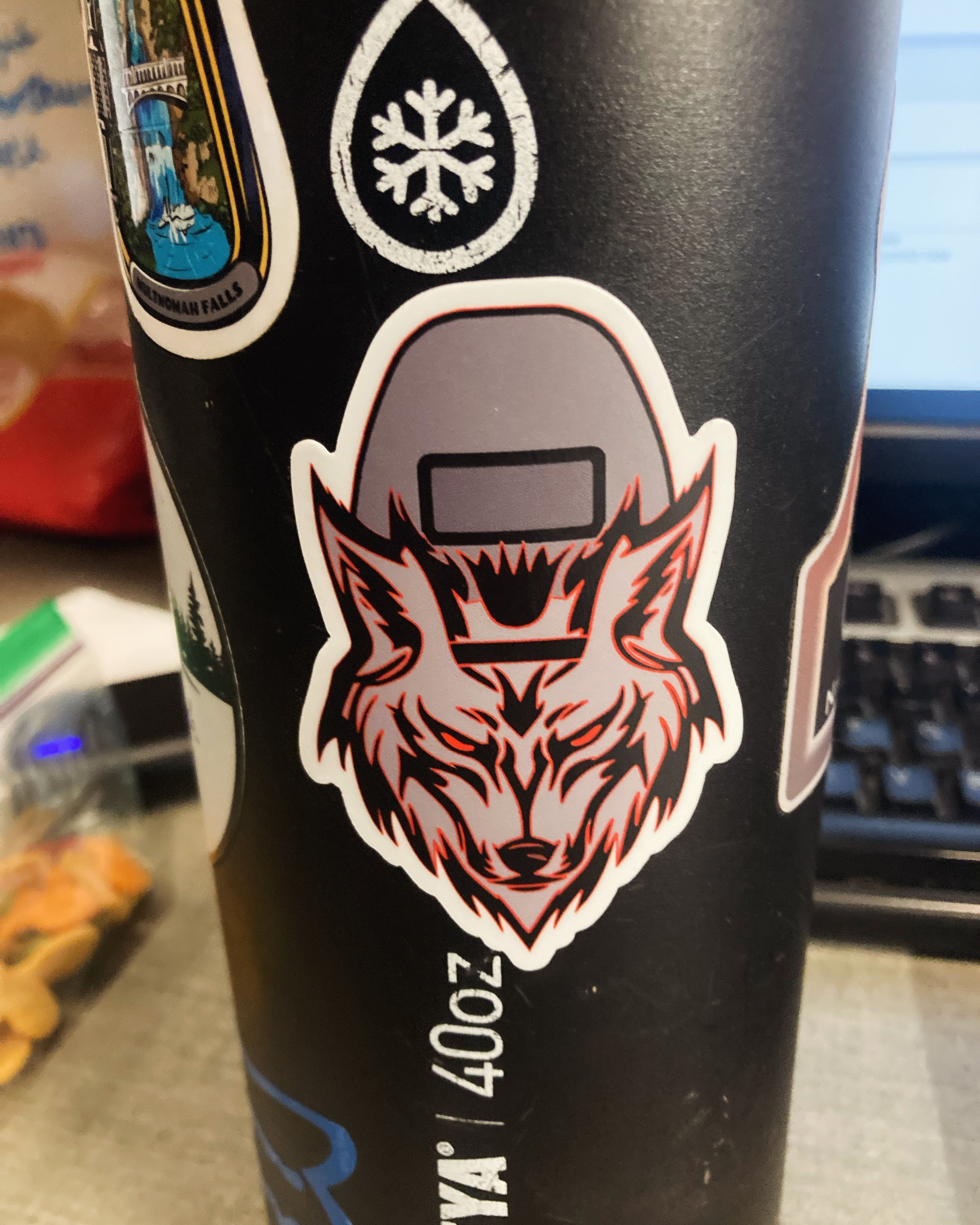 Wolf-Head Decal